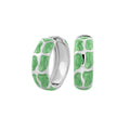Puzzle Hoop Earrings