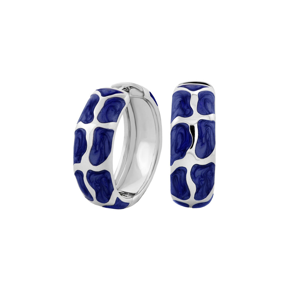 Puzzle Hoop Earrings