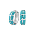 Puzzle Hoop Earrings