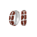 Puzzle Hoop Earrings