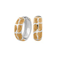 Puzzle Hoop Earrings