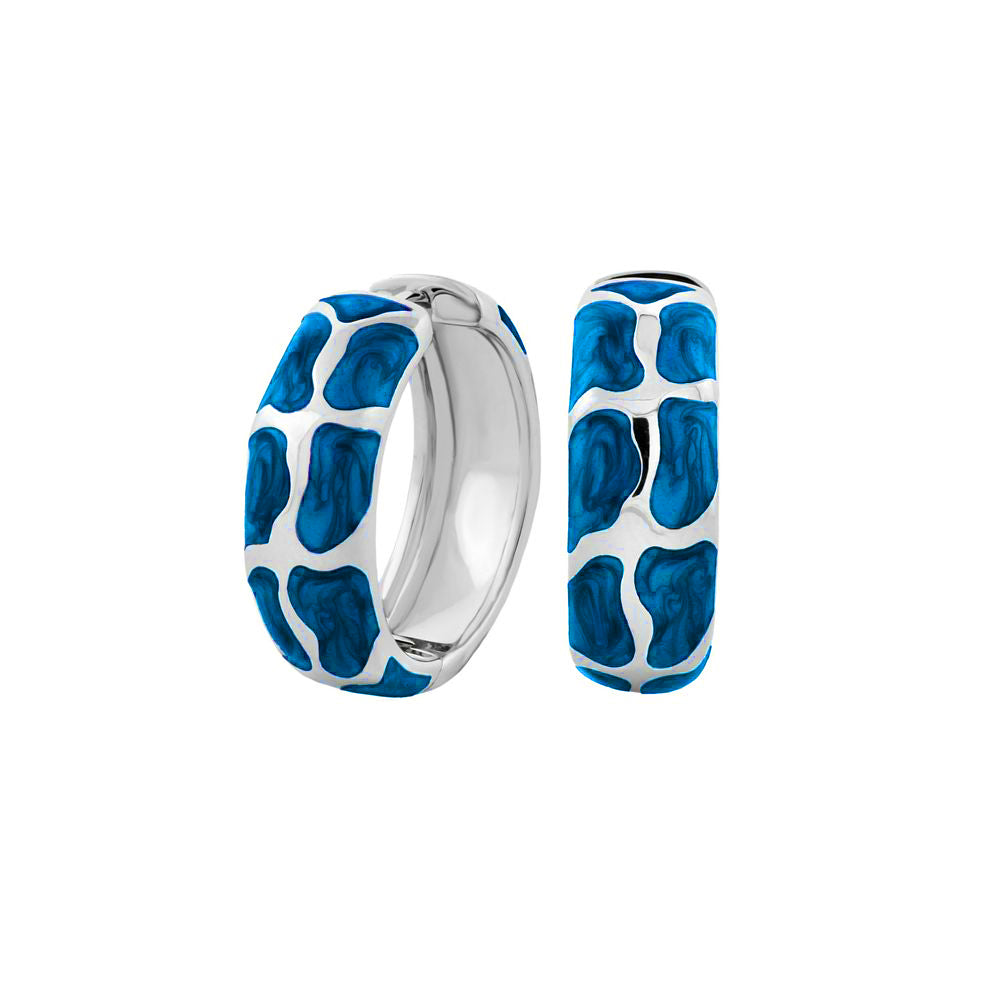 Puzzle Hoop Earrings