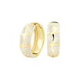 Puzzle Hoop Earrings
