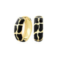 Puzzle Hoop Earrings