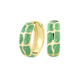 Puzzle Hoop Earrings