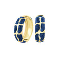 Puzzle Hoop Earrings