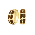 Puzzle Hoop Earrings