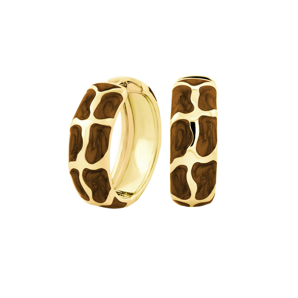 Puzzle Hoop Earrings