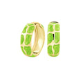Puzzle Hoop Earrings