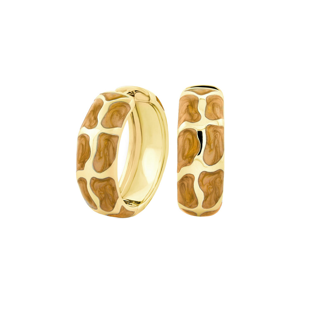 Puzzle Hoop Earrings