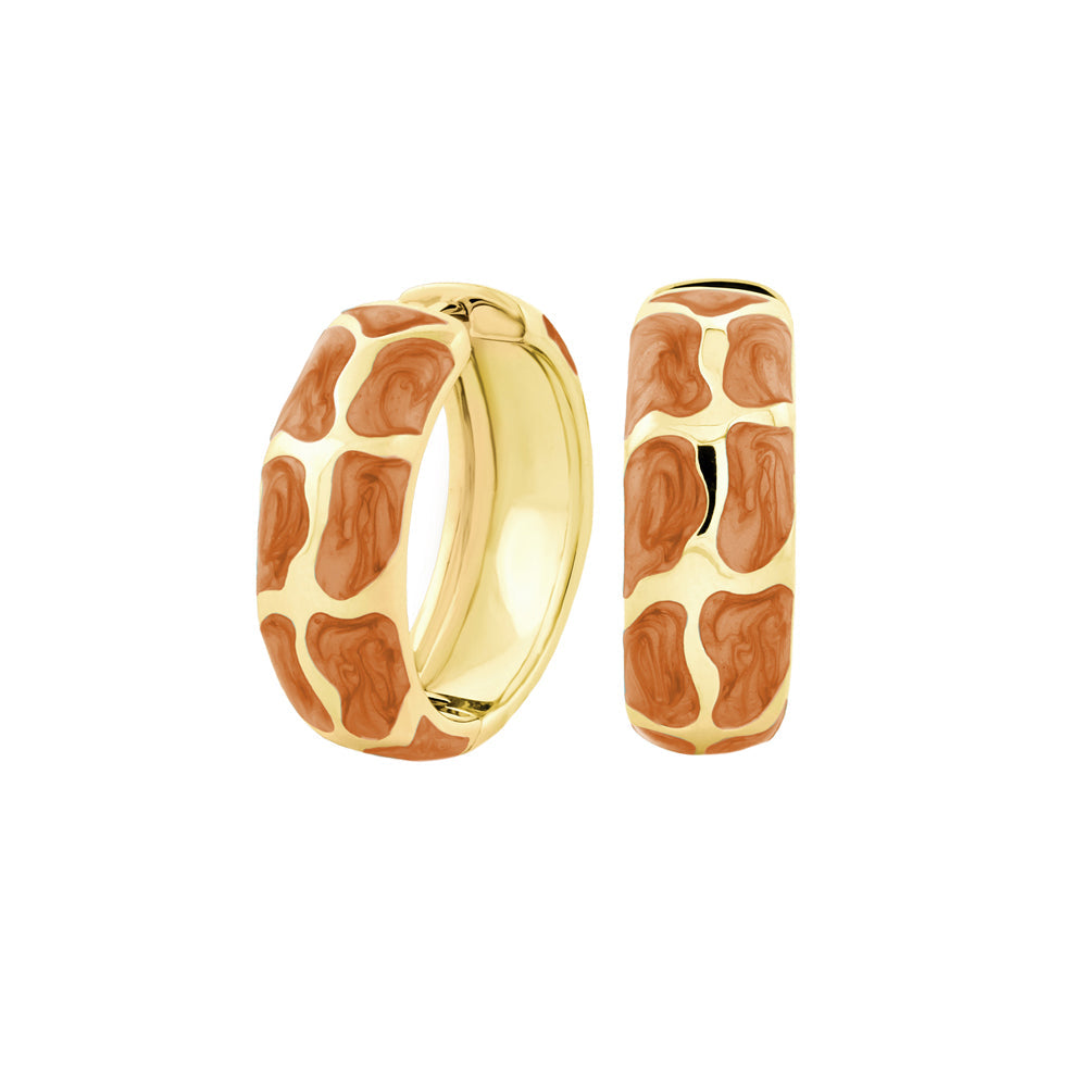 Puzzle Hoop Earrings