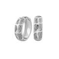 Puzzle Hoop Earrings