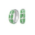 Puzzle Hoop Earrings