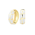 Puzzle Hoop Earrings