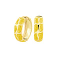 Puzzle Hoop Earrings
