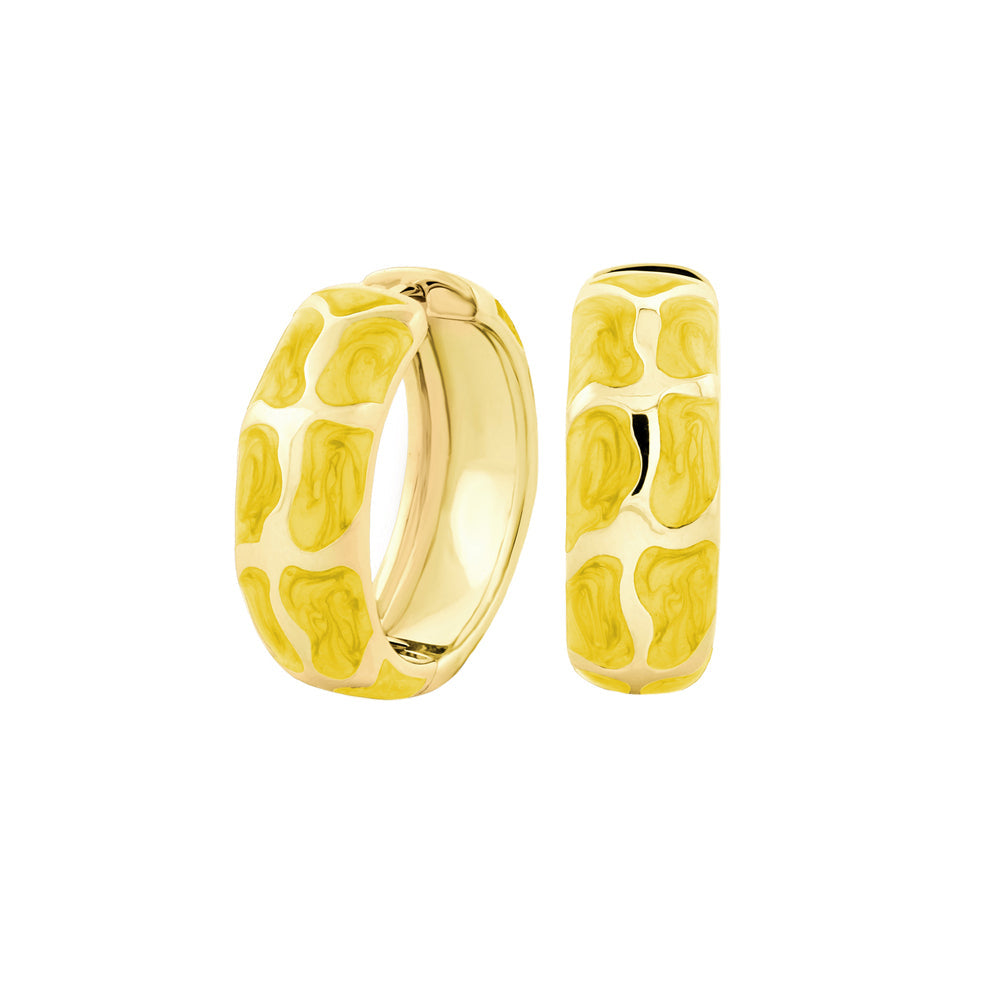 Puzzle Hoop Earrings