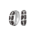 Puzzle Hoop Earrings