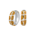 Puzzle Hoop Earrings