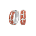 Puzzle Hoop Earrings