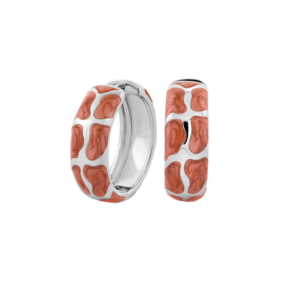 Puzzle Hoop Earrings