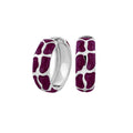 Puzzle Hoop Earrings