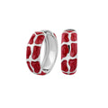 Puzzle Hoop Earrings