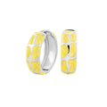 Puzzle Hoop Earrings