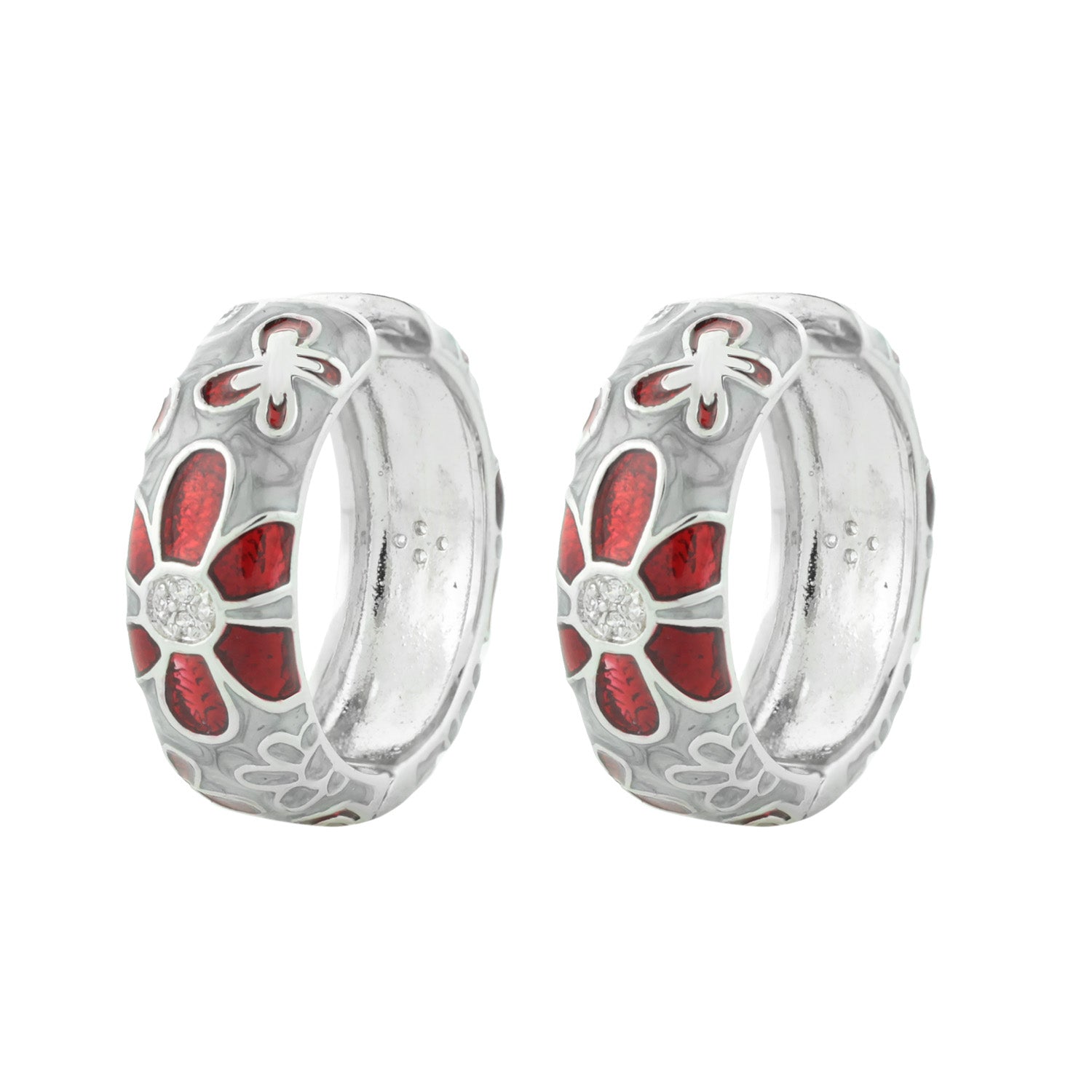 Butterfly Hoop Earrings