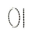 Pave Hoop Earrings