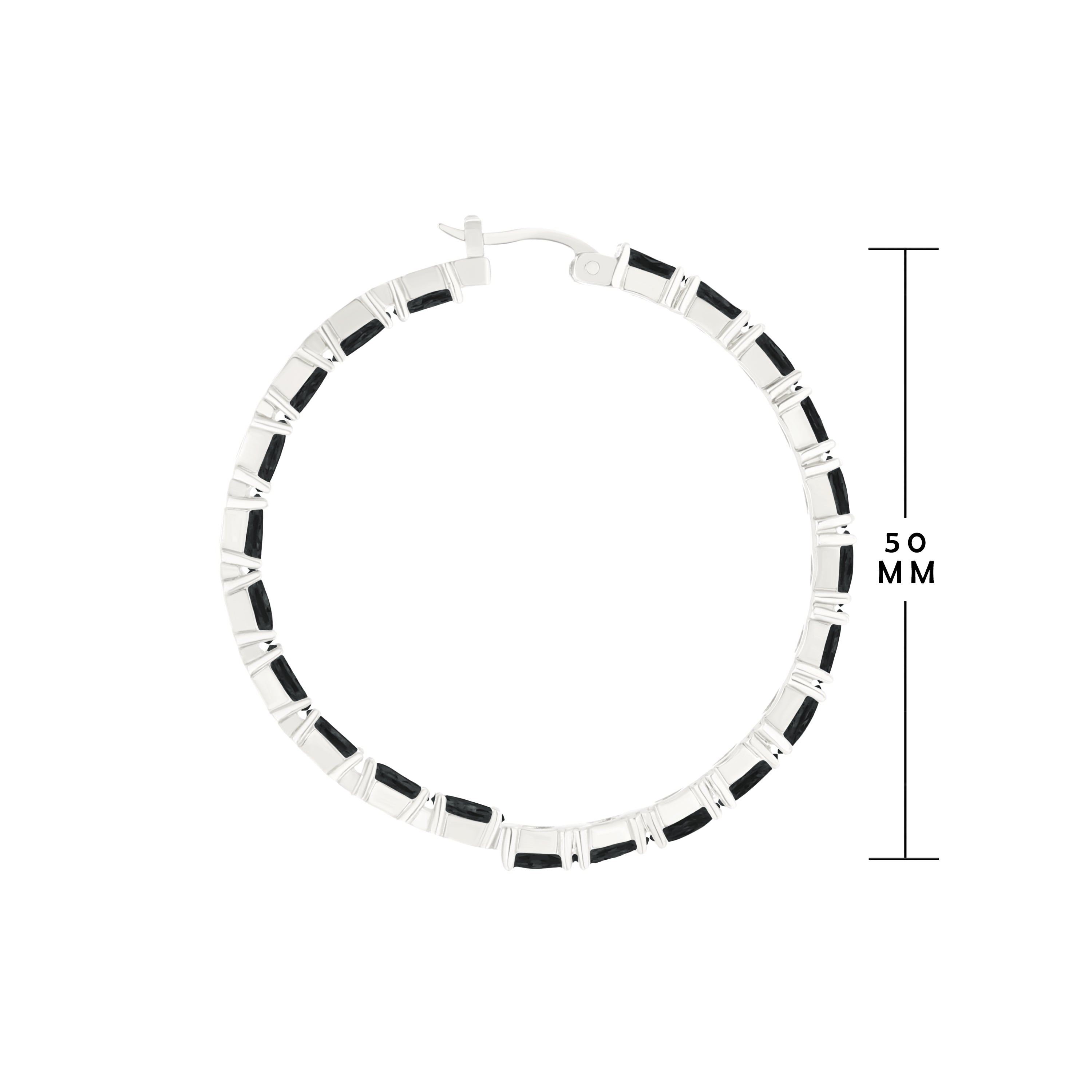 Pave Hoop Earrings