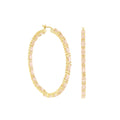 Pave Hoop Earrings