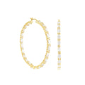 Pave Hoop Earrings