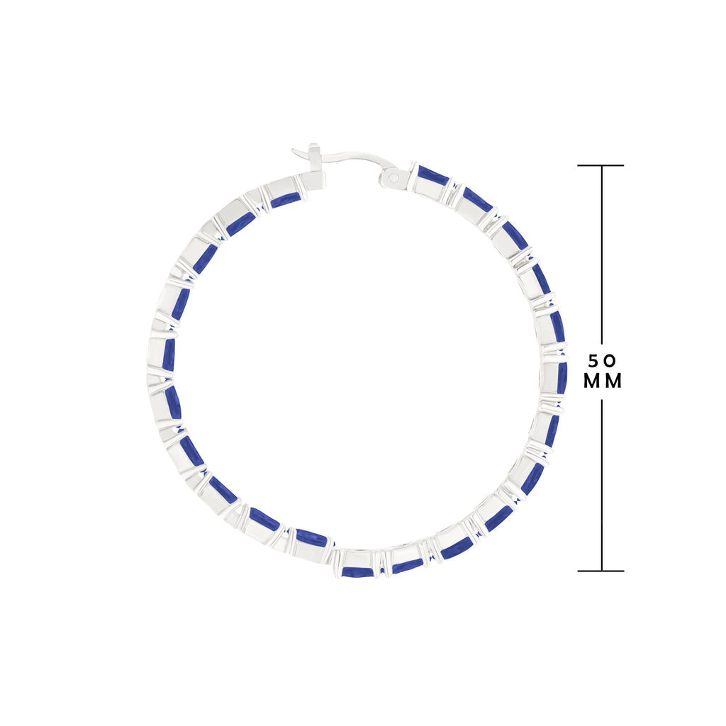 Pave Hoop Earrings