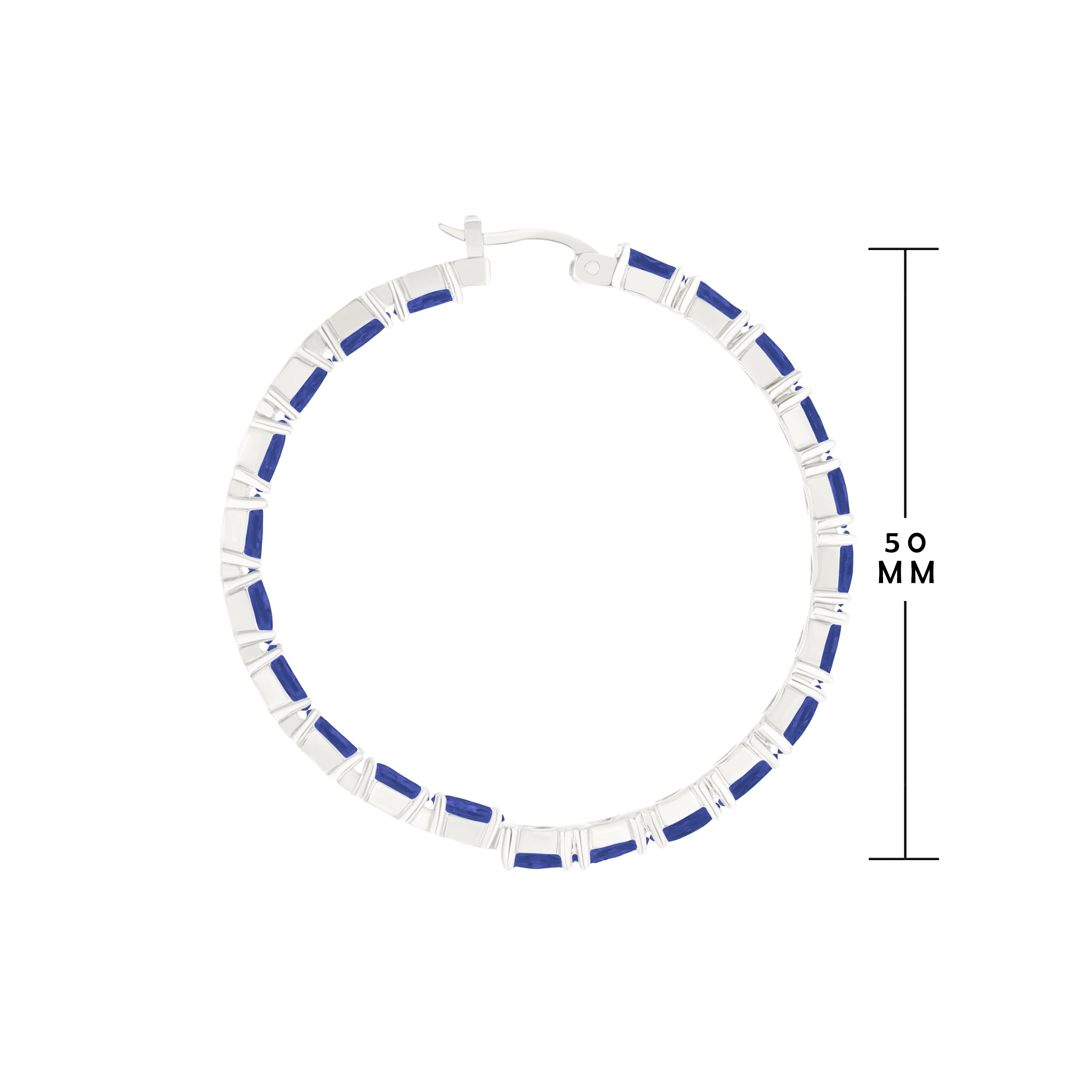 Pave Hoop Earrings