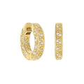 Pave Hoop Earrings
