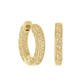 Pave Hoop Earrings