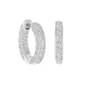 Pave Hoop Earrings