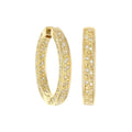 Pave Hoop Earrings