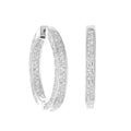 Pave Hoop Earrings