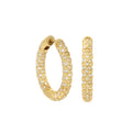 Pave Hoop Earrings