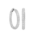 Pave Hoop Earrings