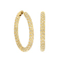 Pave Hoop Earrings