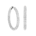Pave Hoop Earrings