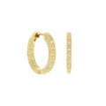 Pave Hoop Earrings