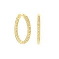 Pave Hoop Earrings