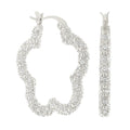 Daisy Pave Hoop Earrings