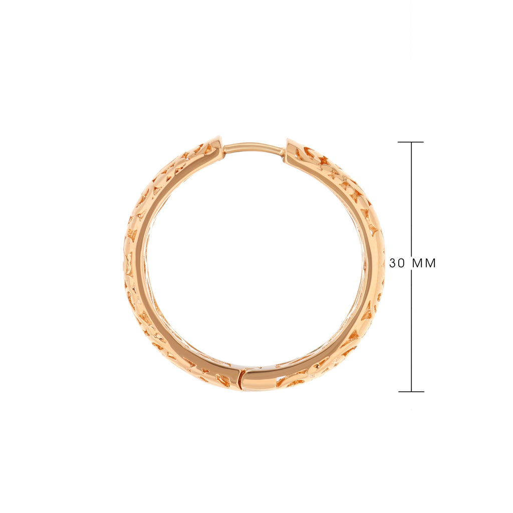 Hidden Hearts Hoop Earrings