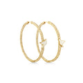Peace and Dove Hoop Earrings