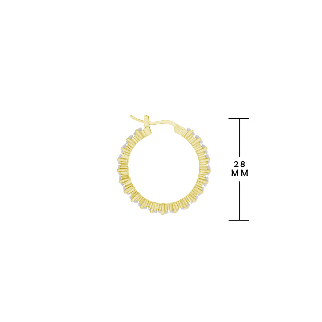Pave Hoop Earrings