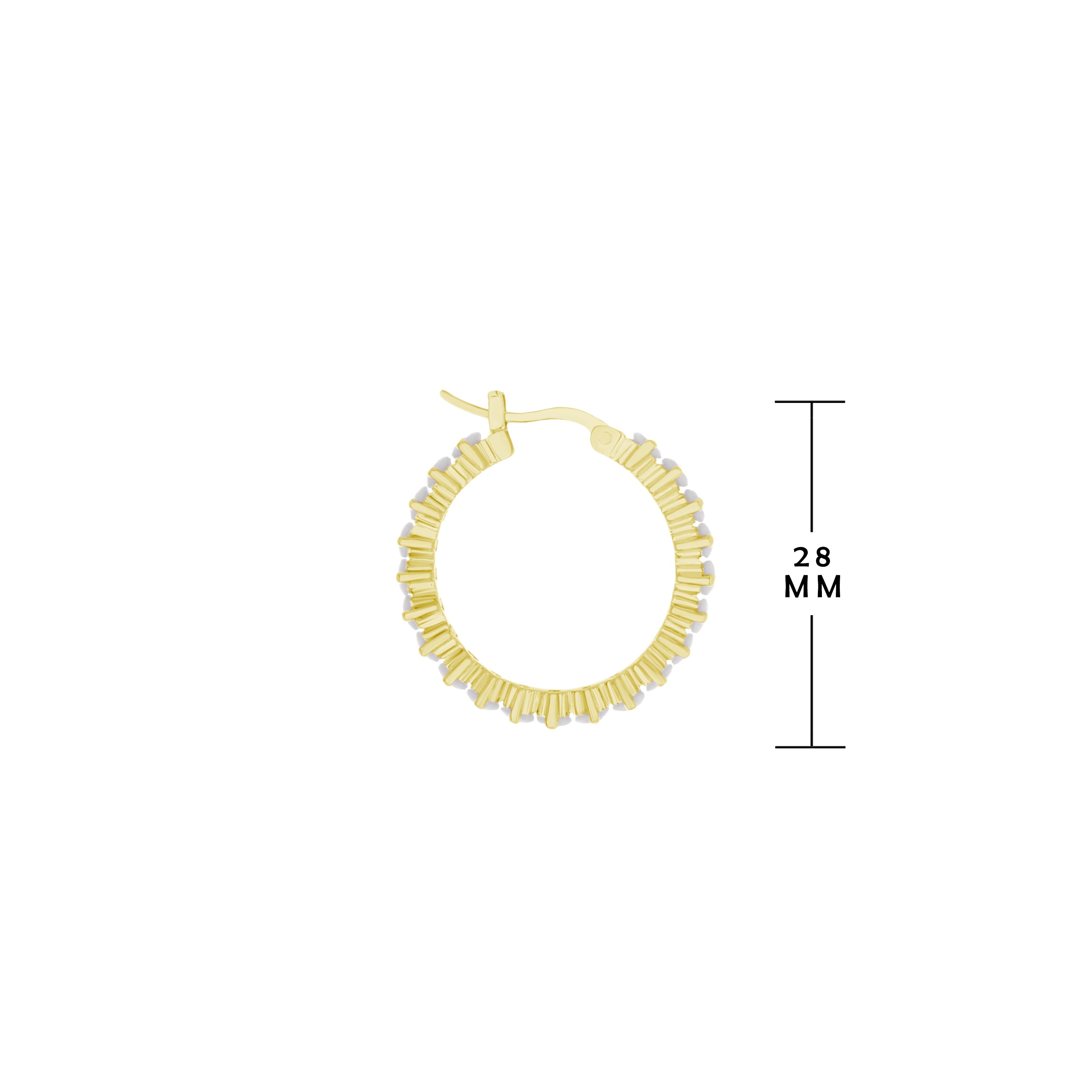 Pave Hoop Earrings